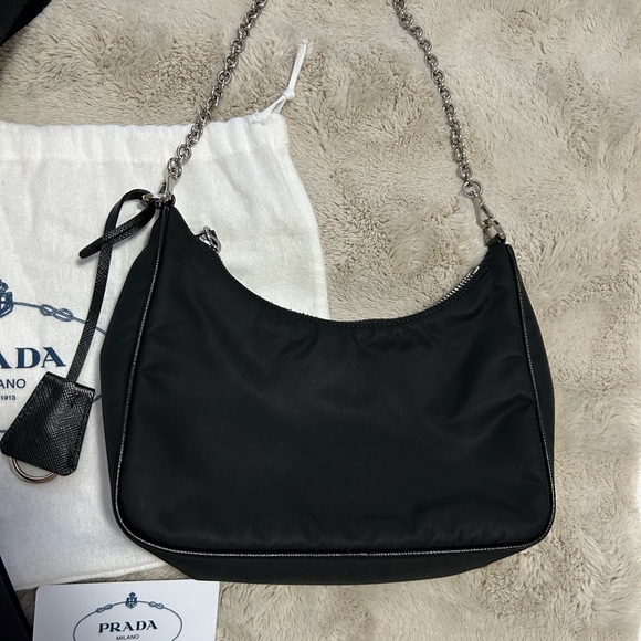 PRADA Re-Edition 2005 Nylon Black Crossbody Bag - Picture 12 of 12